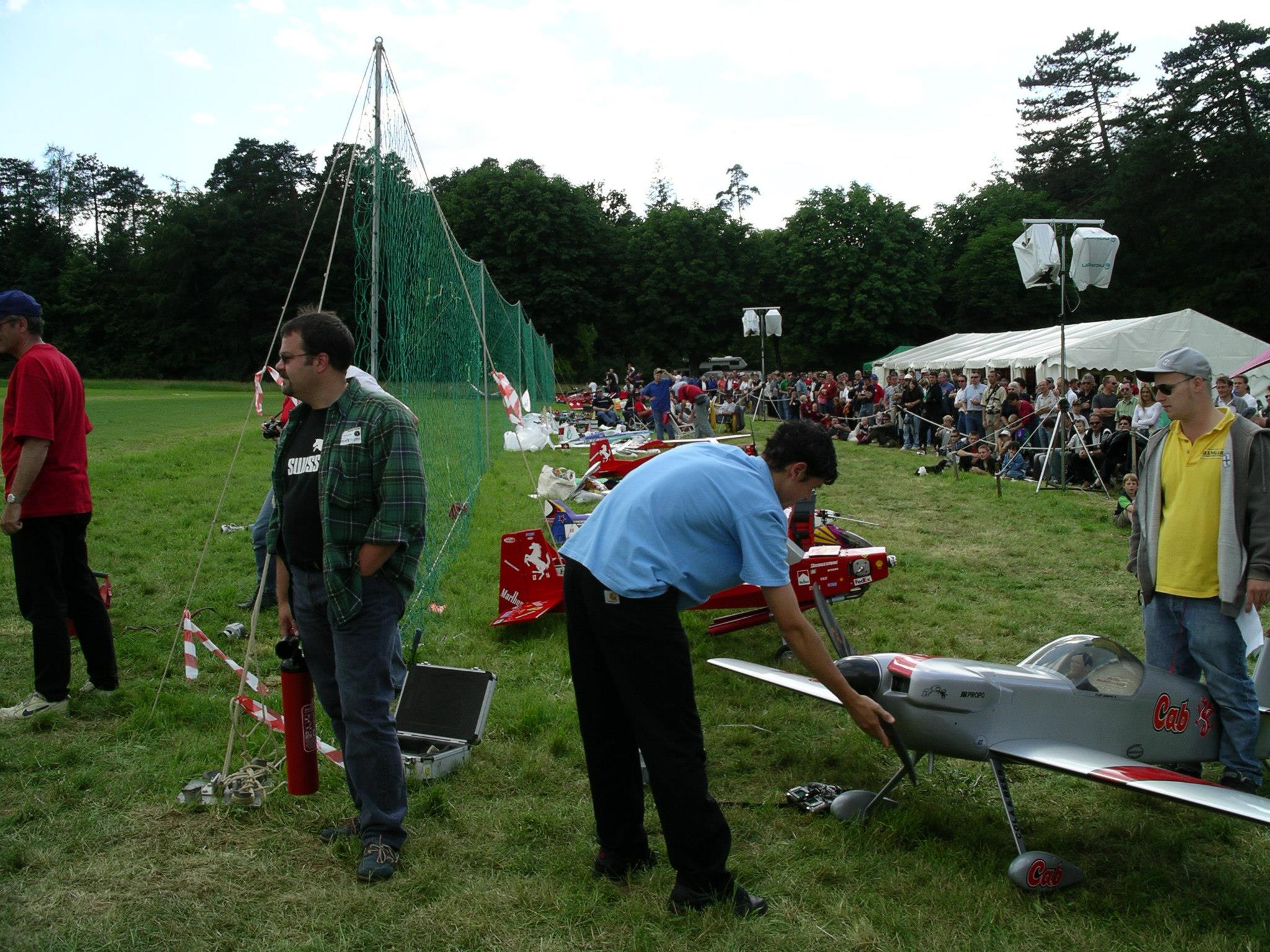 2004 Piloten vor dem Showeinsatz am Flugtag Liestal im selben Jahr